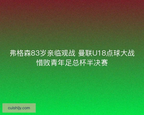 弗格森83岁亲临观战 曼联U18点球大战惜败青年足总杯半决赛